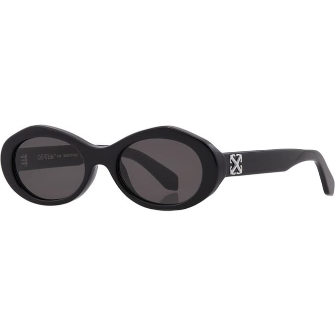 Off White Dames/Dames Edison Ovale Zonnebril (Zwart/Zwart)