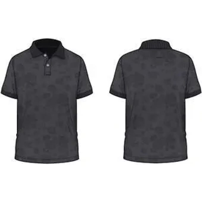 Guess All Over Jacquaurd groen poloshirt