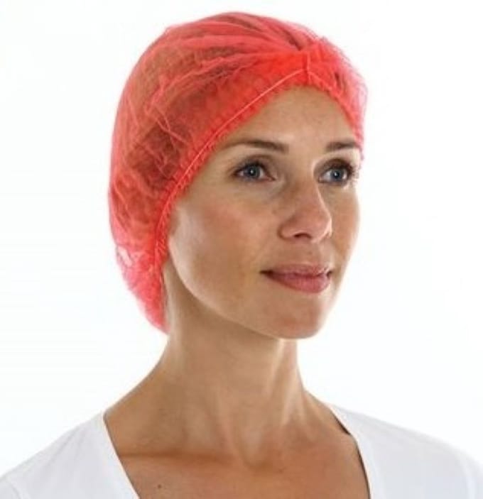 CMT® | 100 haarnetjes ROOD | non woven | latexvrij | clip caps