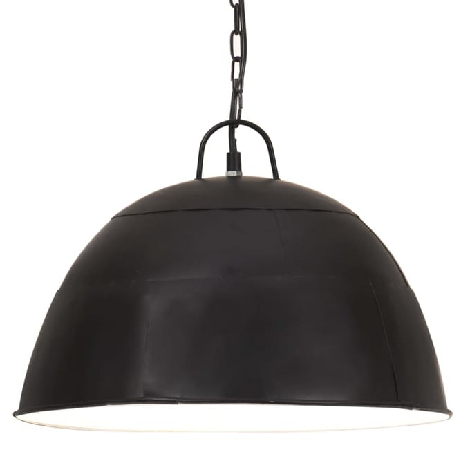 vidaXL Hanglamp industrieel vintage rond 25 W E27 41 cm zwart