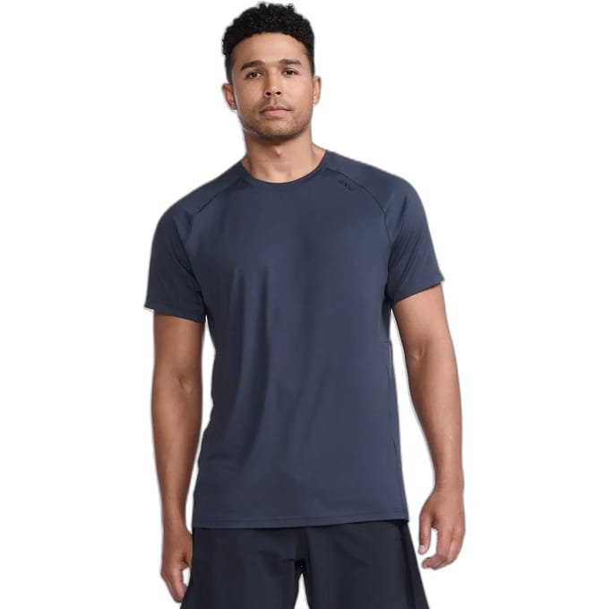 2xu Motion T-shirt Met Korte Mouwen Blauw S Man