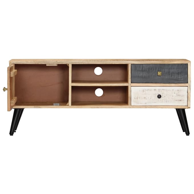 vidaXL - Tv-meubel - 115x30x47 - cm - massief - mangohout
