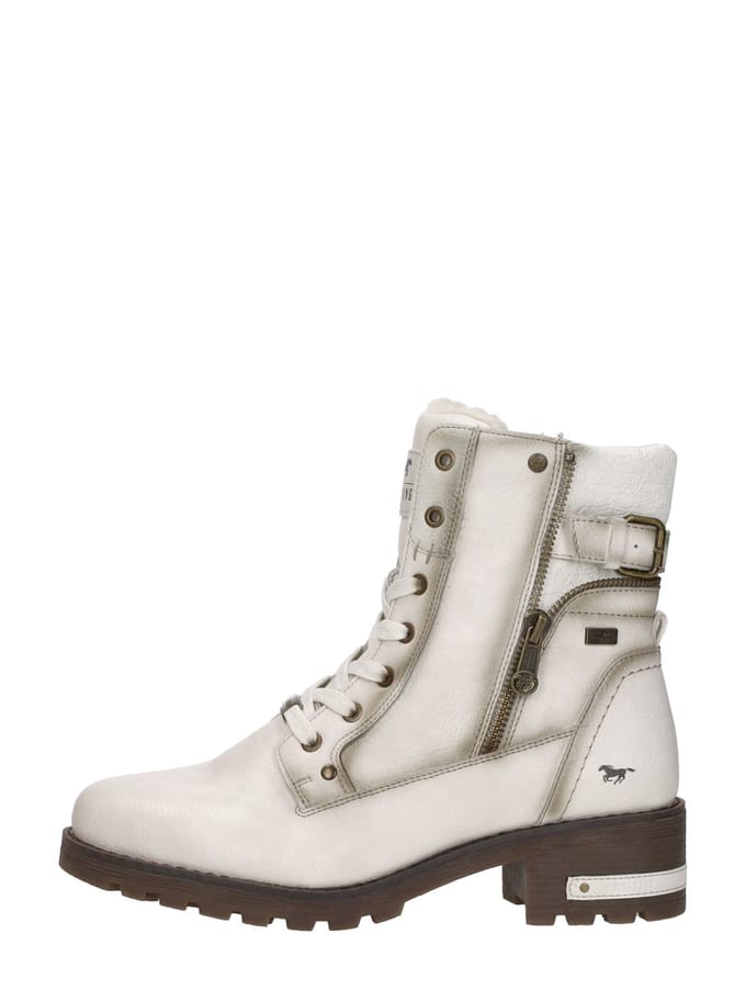 Mustang Veterschoenen Hoog Veterschoenen Hoog - gebroken wit - Maat 40