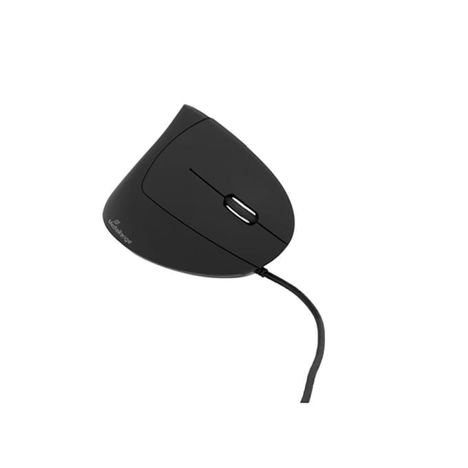 MediaRange MROS230 - vertical mouse - USB 2.0 - black - Vertical mouse - Optisch - 6 knoppen - Zwart