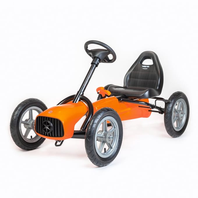 Baby Mix Buggy skelter oranje 5-8 jaar - Trapkar met handrem
