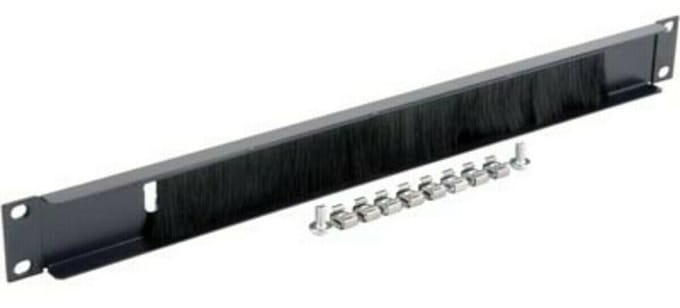 DSIT 19 inch kabelinvoerpaneel met borstel - 1U - geschikt voor serverkast - patchkast en flightcase