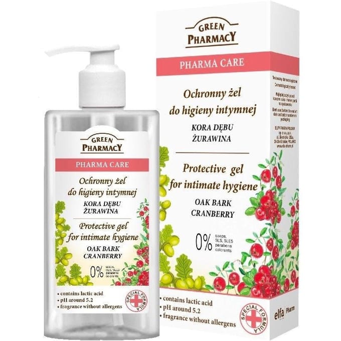 Green Pharmacy Oak Bark &amp; ​​Cranberry Intimate Gel 300 ml
