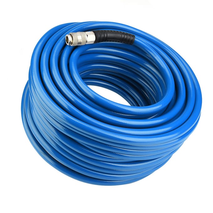 30M Blauwe Flexibele Pneumatische PVC Slang met Snelkoppeling voor Luchtcompressor gray