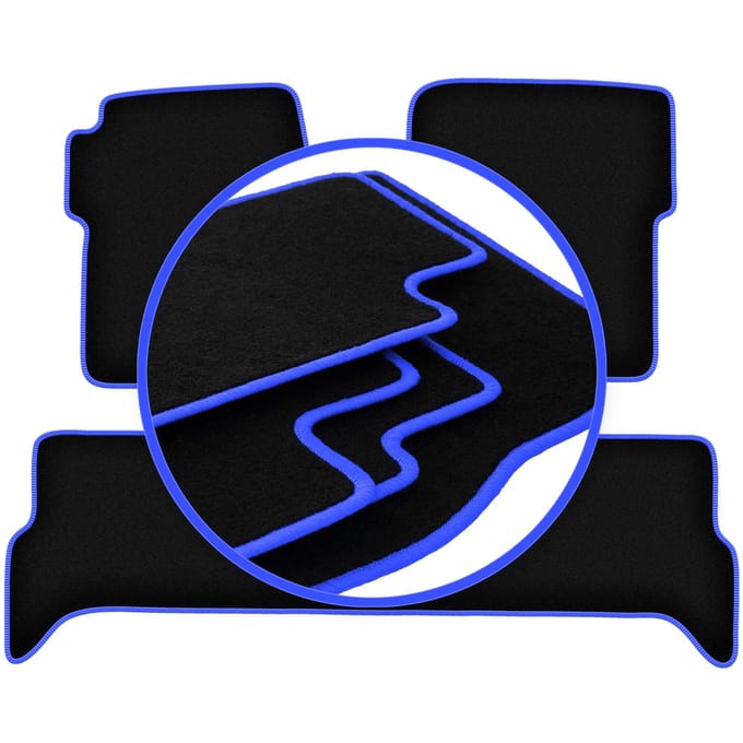 CARLUX-BLUE automatten voor: Land Rover Discovery II off-road (1998-2004)