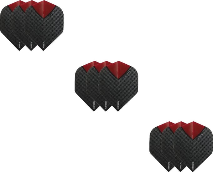 3 Sets (9 stuks) XS100 Skylight flights Multipack - Rood