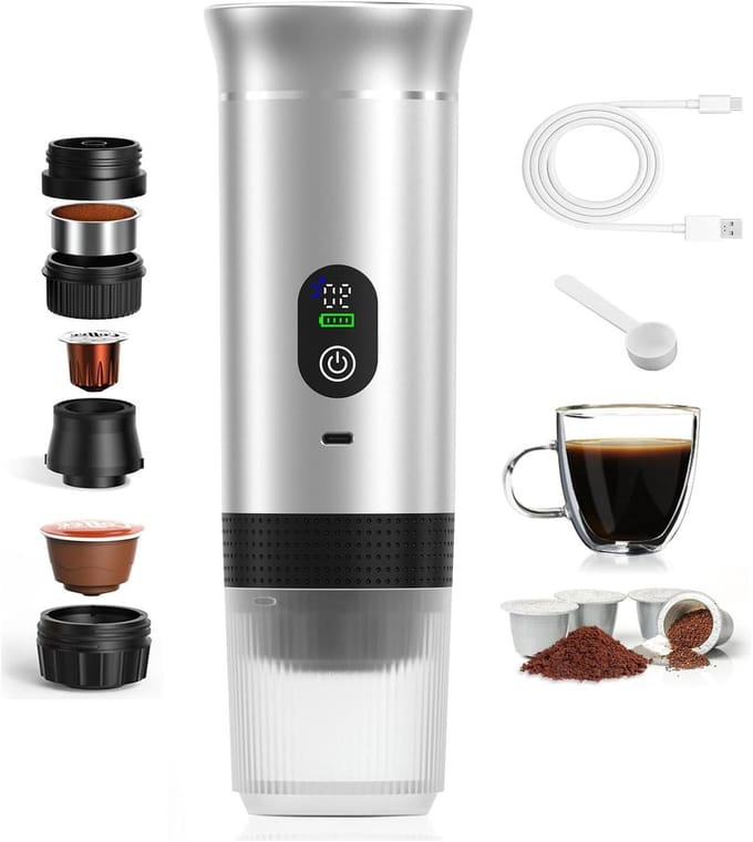 Koffiezetapparaat - Espresso machine - Snelle koffie - Compact design - 1-kops - Zwart
