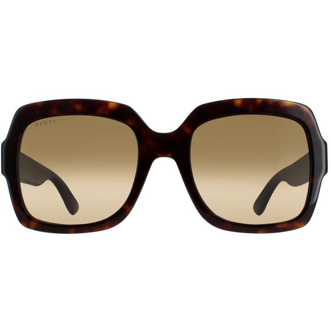 Gucci zonnebril GG0036SN 004 Havana Glitter Blue en Red Brown Gradiënt
