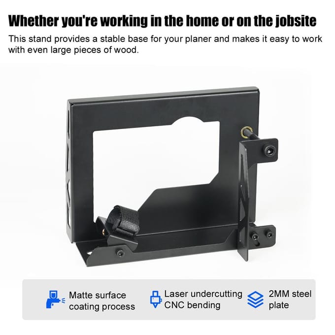 2 mm stalen plaat elektrische schaafmachine Flip Mount Bracket Elektrische schaafmachine staat op basis van stabiele structuur veelkleurig