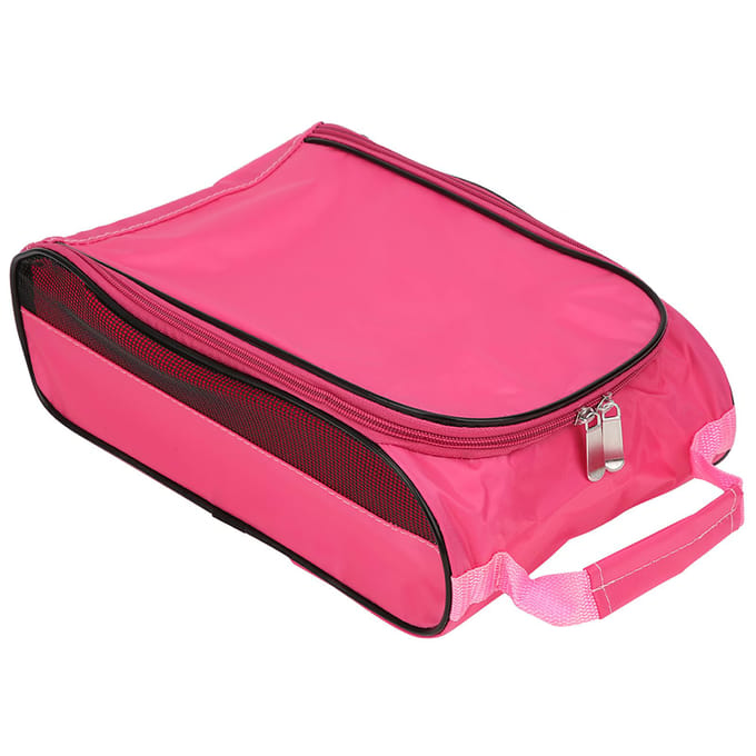 Nylon Golfschoenentas Roze Draagbaar Ademend Grote Capaciteit Schoenen Opberg Organizer pink