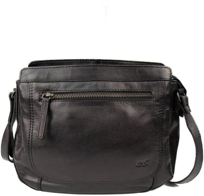 Bear Design Miley Crossbodytas Kleine Dames - Leer - Zwart