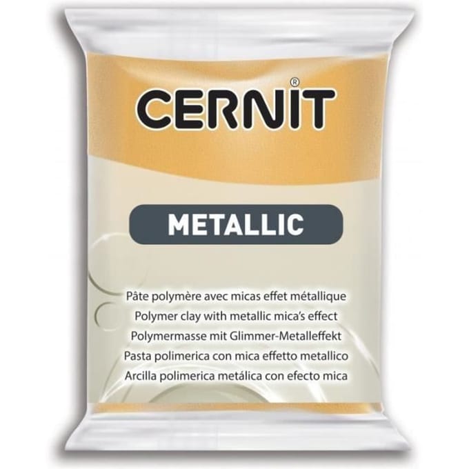 Cernit Boetseerklei - Afbak Klei Goud Metallic - Porseleinlook - 56 gram