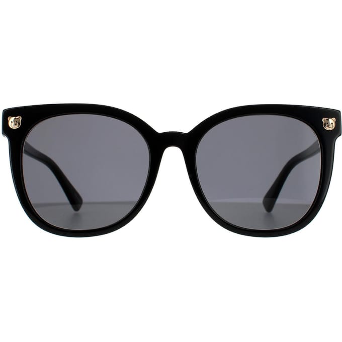 Moschino Vierkante Unisex Zwarte Grijze Zonnebril