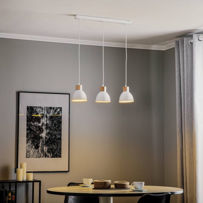 Envostar Tira hanglamp, 3-lamps, wit