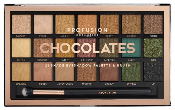 Profusion Oogschaduw Pro Artistry Palette - Oogschaduw Palette - Oogschaduw Primer - 21 Kleuren - Chocolates