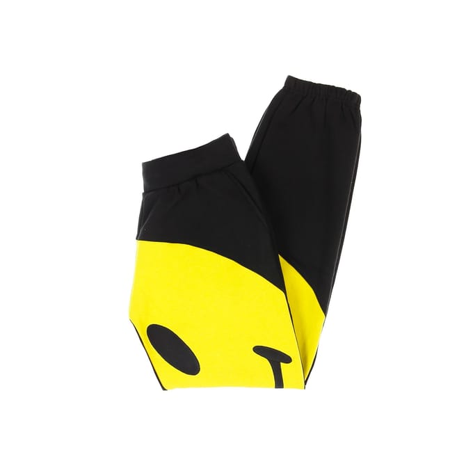 Big Smiley Joggingbroek Heren Joggingbroek Zwart/geel