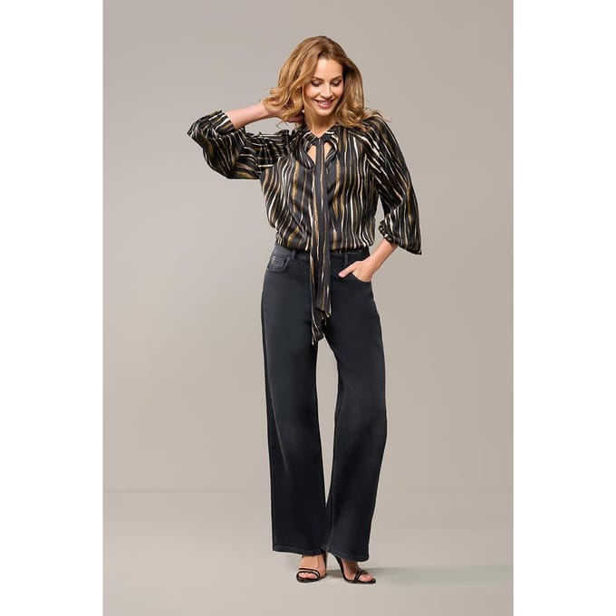 Bension Print Blouse Zwart / Multi