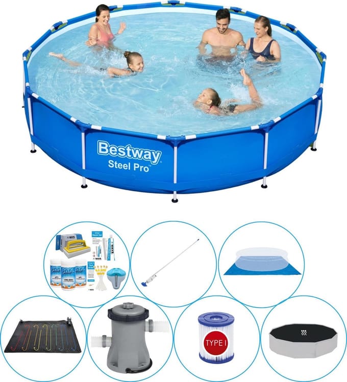 Zwembad Comfort Pakket - Steel Pro Rond 366x76 cm