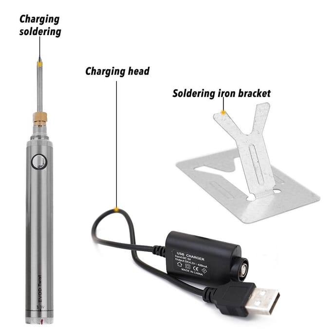 Soldeerbout Draadloos Opladen Soldeerbout Mini Draagbare Batterij Soldeerbout met USB veelkleurig