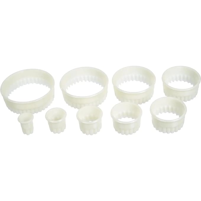 9-delige ronde geribbelde frezenset Lacor