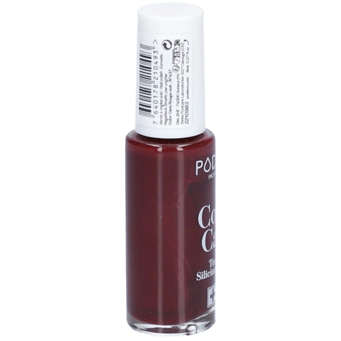 Nagellak - PODERM - Color Care Nr. 437 - ZWART ROOD - Antischimmel - Voedend - 8ml
