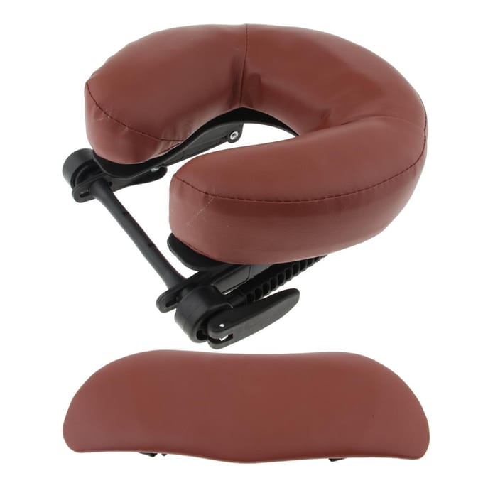 Salon Massagetafel Gezichtswieg Opvouwbare SPA-stoel Hoofdsteun Platformkussen 28cm zwart