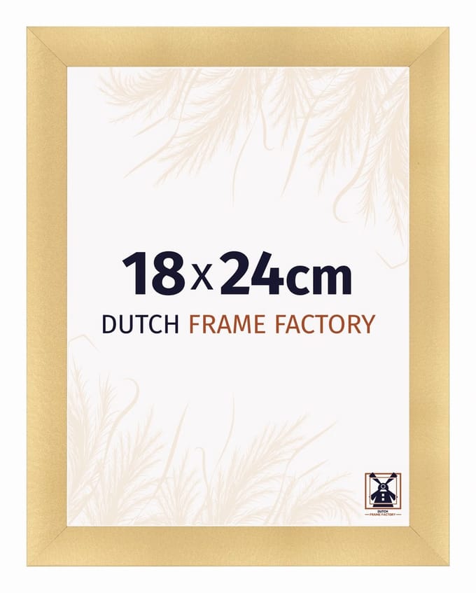 Fotolijst 18x24 cm - MDF - Goud Mat - Praag