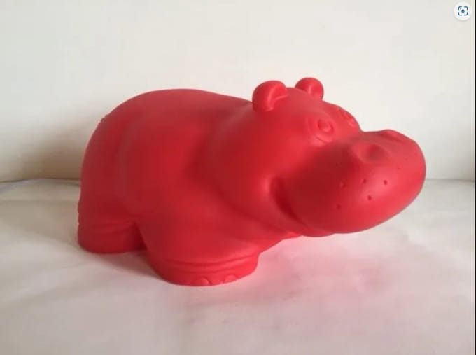 Egmont toys - Heico lamp nijlpaard - Rood