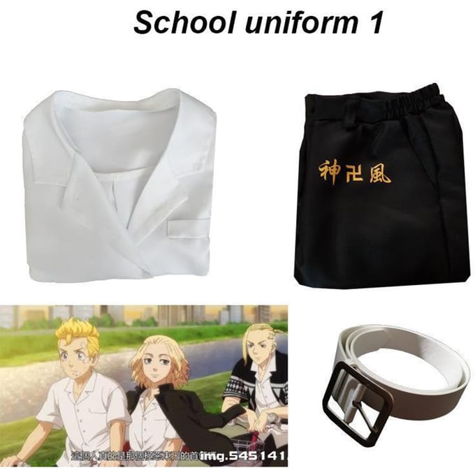Anime Tokyo Cosplay Rollenspel Pak Meerdere Stijlen L white