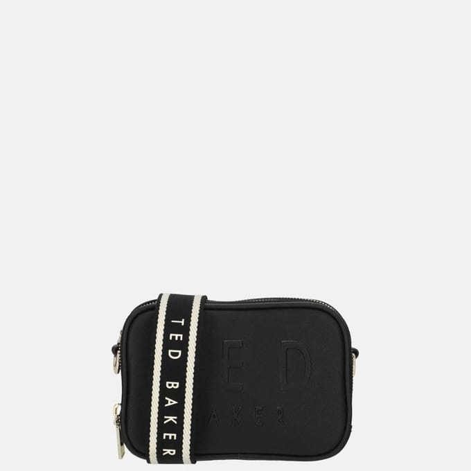 Ted Baker schoudertas Lauli Webbing Detail Small Camera Bag Jet - Black zwart