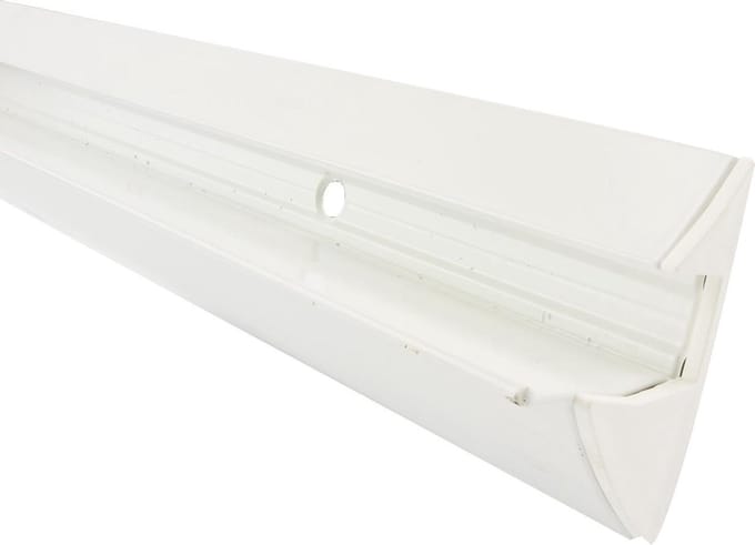 Spurlux klemplankdrager 18mm wit 200cm