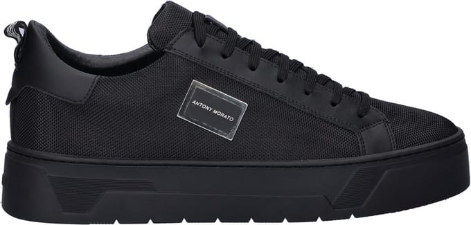 Antony Morato Metal Bold heren sneaker - Zwart zwart - Maat 40