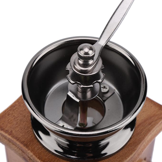 1 Stuks Retro Design Koffieboon Handmolen Handmatig Mini Molen Thuis Kantoor Gebruik Decoratie Nieuw wit