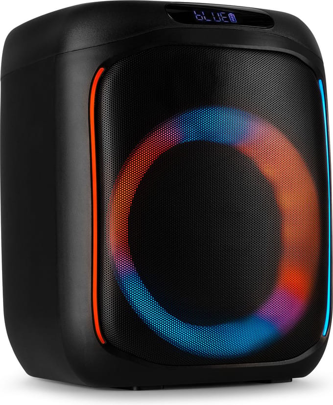Partybox - Fenton Track160 portable speaker met Bluetooth - Karaoke set met lichteffecten - 100W