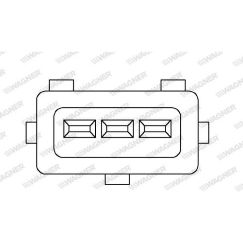 Sensor, smoorkleppenverstelling WAGNER THR00016