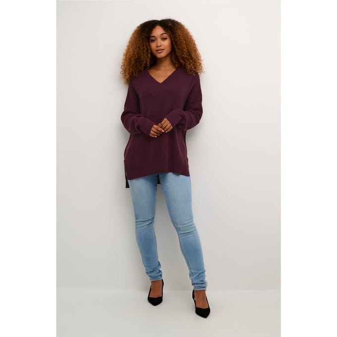 V-hals top voor dames CULTURE Olivia