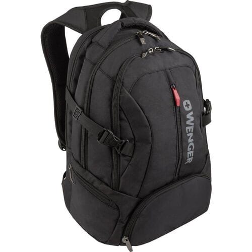 WENGER Laptop rugzak Rugzak met laptopvak Transit 16'' Deluxe Computer Backpack 27L Black Zwart