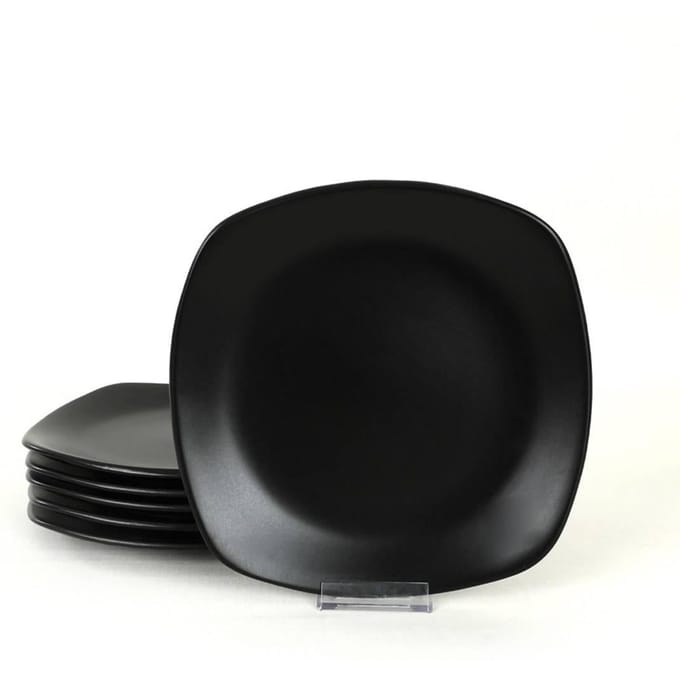 Set van 6 dinerborden Lux keramiek | Hermia