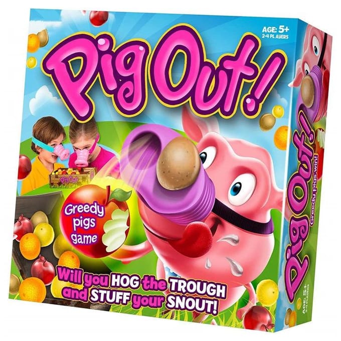 Cochon Gourmand Échiquier d'Action Drôle Compétition d'Élimination Jeu du Nez de Cochon pink