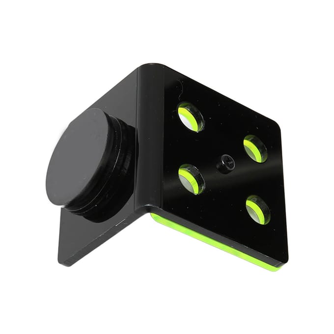 Magnetisch Koraal Frag Rek 4 Gaten Acryl Fluorescerend Groen Koraal Frag Houder voor Vissenkom Aquarium black