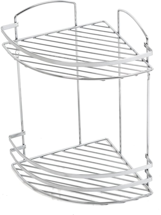 Plieger Solid Doucherek - Hoekplanchet - 2 Laags - Draadmodel - Chroom