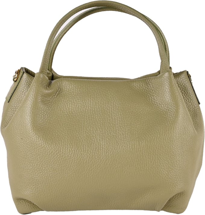 Giuliano lederen handtas Aanya - Dames - Made in Italy - Groen