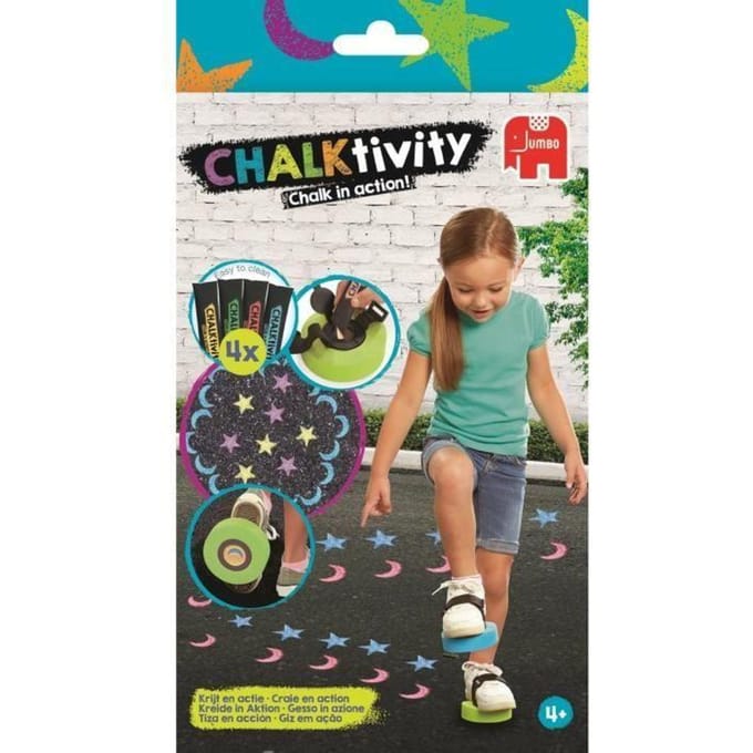 Creatief buitenspel - Chalktivity - Schoentampons - Vanaf 4 jaar - Verstelbare banden