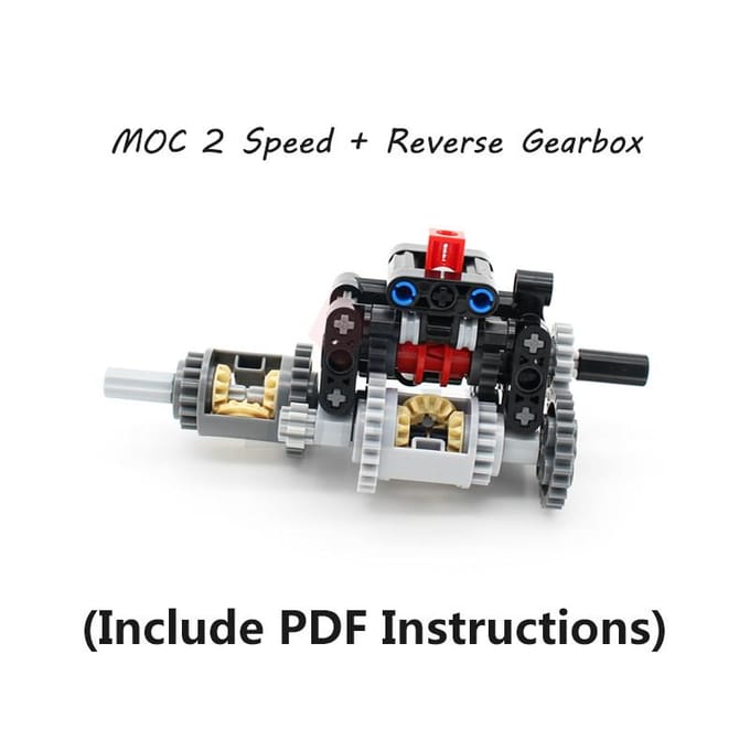MOC High-tech Multi-speed Motor Versnellingsbak Set Bouwstenen Bakstenen Compatibel met Motor PF Doe-het-zelf Speelgoed black