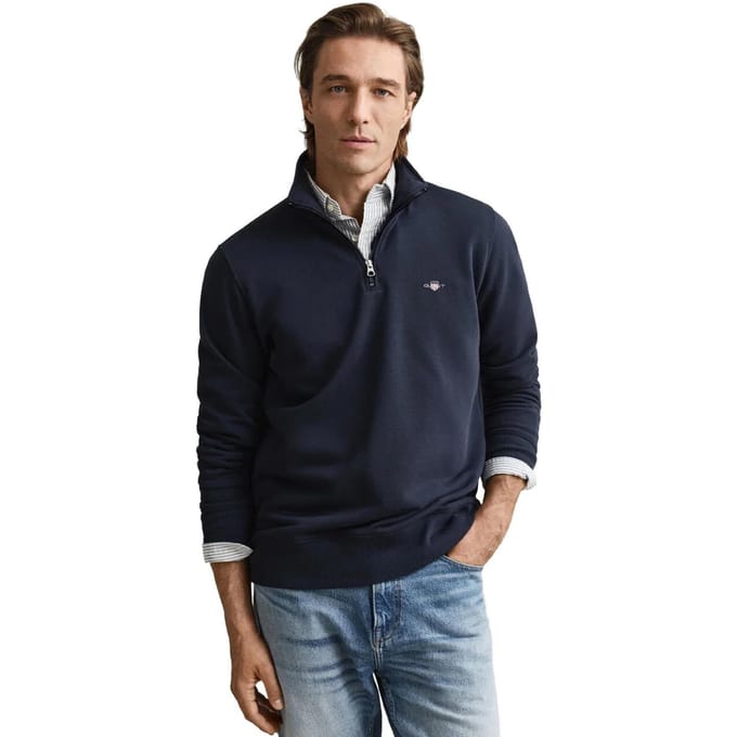 GANT | Half-Zip Sweatshirt met Archive Shield voor Heren