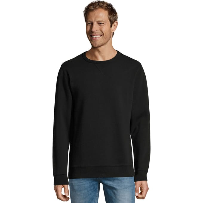 SOLS Heren Sully Sweatshirt (Zwart)